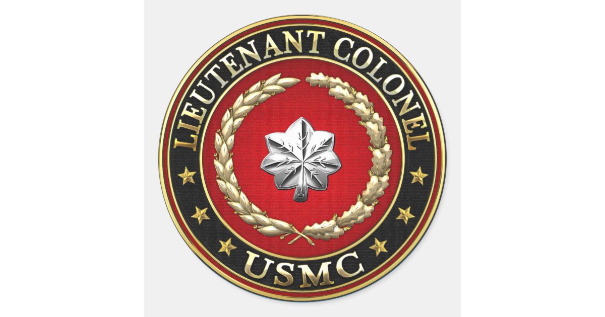 U.S. Marines: Lieutenant Colonel (USMC LtCol) [3D] Classic Round ...