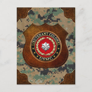 U.S. Marines: Lieutenant Colonel (USMC LtCol) [3D] Postcard