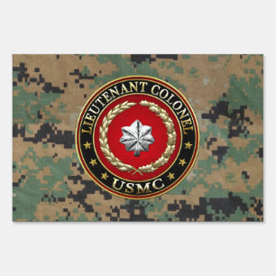 U.S. Marines: Lieutenant Colonel (USMC LtCol) [3D] Sign