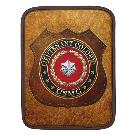 U.S. Marines: Lieutenant Colonel (USMC LtCol) [3D] Sleeve For iPads (Back)