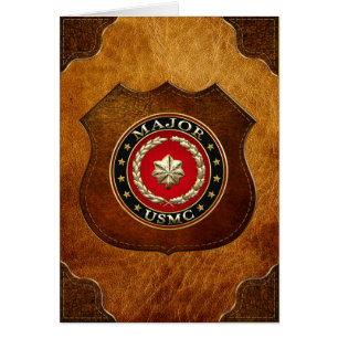 U.S. Marines: Major (USMC Maj) [3D] Cards