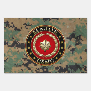 U.S. Marines: Major (USMC Maj) [3D] Yard Sign