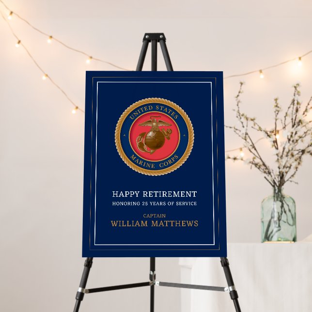 U.S. Marines | Marine Corps | Happy Retirement Foam Board (In Situ (Stand))
