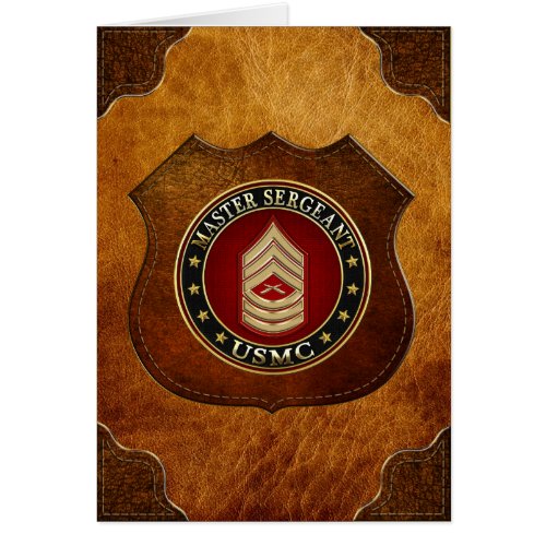 US Marines Master Sergeant USMC MSgt 3D