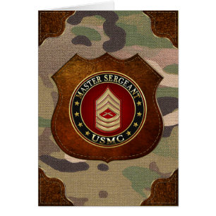 U.S. Marines: Master Sergeant (USMC MSgt) [3D] Cards