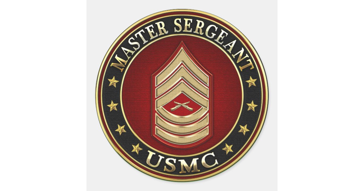 U S Marines Master Sergeant Usmc Msgt 3d Classic