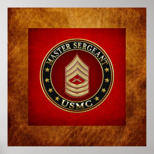 U.S. Marines: Master Sergeant (USMC MSgt) [3D] Poster