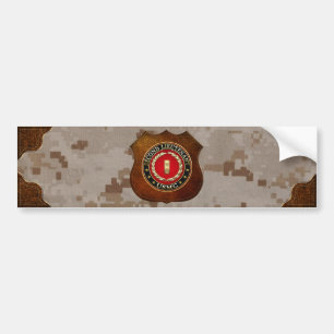 U.S. Marines: Second Lieutenant (USMC 2ndLt) [3D] Bumper Sticker