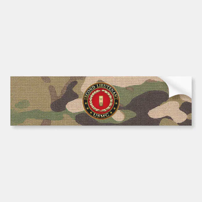 U.S. Marines: Second Lieutenant (USMC 2ndLt) [3D] Bumper Sticker | Zazzle