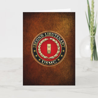 U.S. Marines: Second Lieutenant (USMC 2ndLt) [3D] Card
