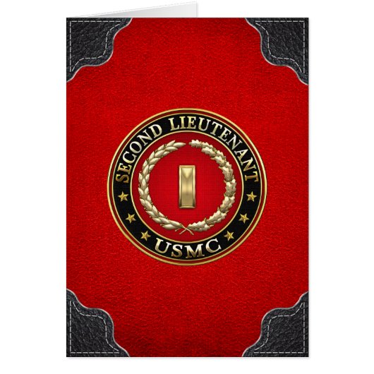 U.S. Marines: Second Lieutenant (USMC 2ndLt) [3D] Cards (Front)