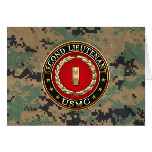 U.S. Marines: Second Lieutenant (USMC 2ndLt) [3D] Cards