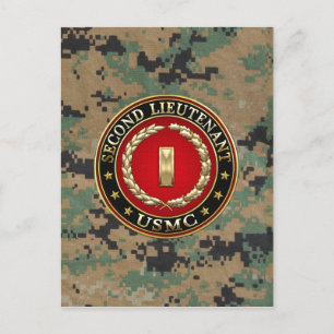 U.S. Marines: Second Lieutenant (USMC 2ndLt) [3D] Postcard