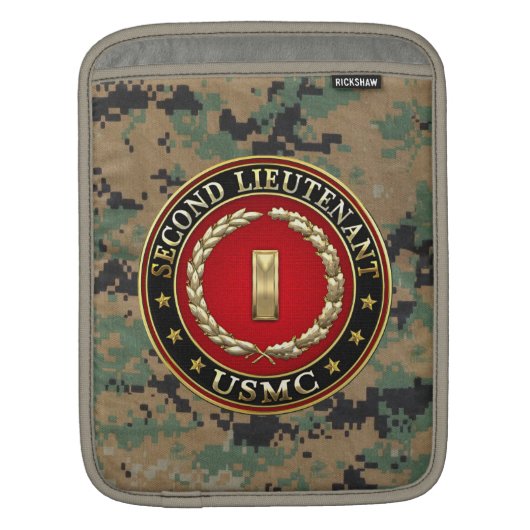 U.S. Marines: Second Lieutenant (USMC 2ndLt) [3D] Sleeve For iPads (Front)