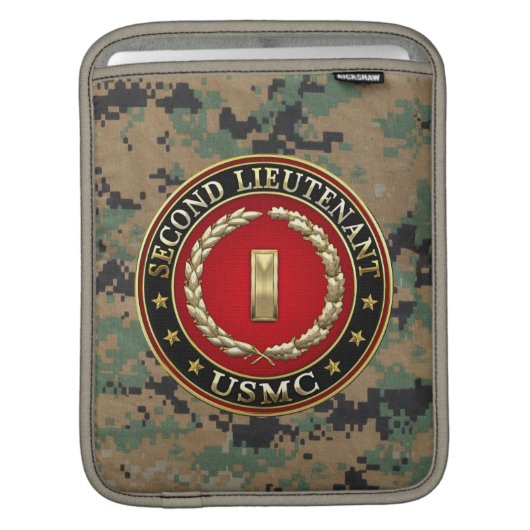 U.S. Marines: Second Lieutenant (USMC 2ndLt) [3D] Sleeve For iPads (Front Device)