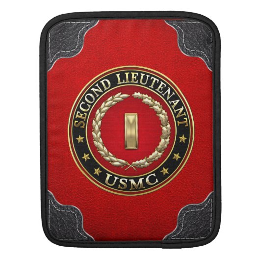 U.S. Marines: Second Lieutenant (USMC 2ndLt) [3D] Sleeve For iPads (Back)