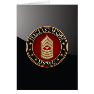 U.S. Marines: Sergeant Major (USMC SgtMaj) [3D] Cards
