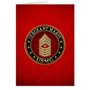 U.S. Marines: Sergeant Major (USMC SgtMaj) [3D] Cards