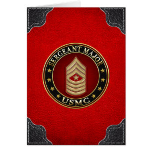 U.S. Marines: Sergeant Major (USMC SgtMaj) [3D] Cards
