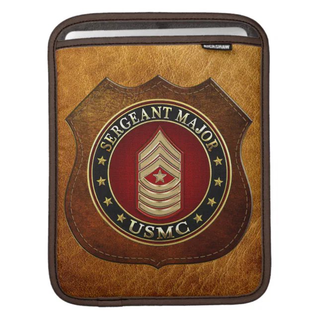 U.S. Marines: Sergeant Major (USMC SgtMaj) [3D] Sleeve For iPads | Zazzle