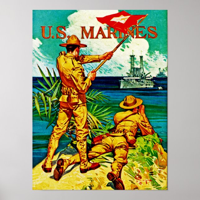 U.S. Marines ~ Signal Flag Poster (Front)