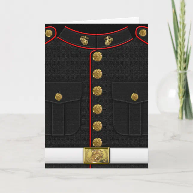 U.S. Marines: USMC Dress Uniform [3D] Card (Front)