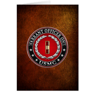 U.S. Marines: Warrant Officer One (USMC WO-1) [3D] Cards