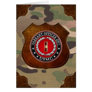 U.S. Marines: Warrant Officer One (USMC WO-1) [3D] Cards