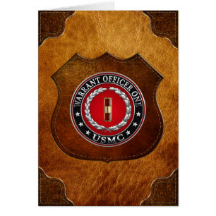 U.S. Marines: Warrant Officer One (USMC WO-1) [3D] Cards