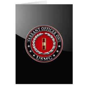 U.S. Marines: Warrant Officer One (USMC WO-1) [3D] Cards