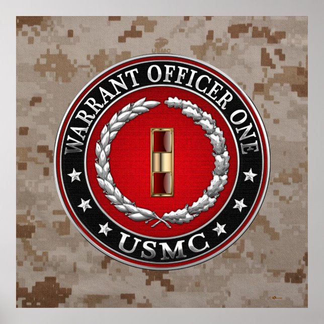 U.S. Marines: Warrant Officer One (USMC WO-1) [3D] Poster (Front)