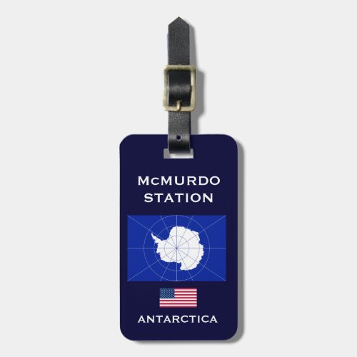 US _ McMurdo Antartic Station Luggage Tag