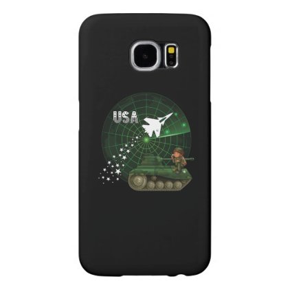 U.S. Military, Air Force Radar Jet and Army Tank Samsung Galaxy S6 Case
