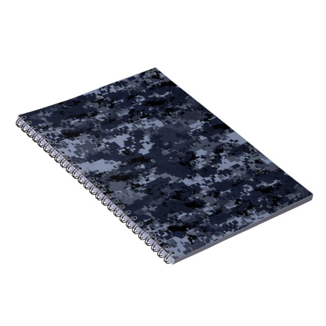 U.S. Military Blue Camouflage Notebook Planner (Right Side)