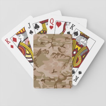 U.s. Military Desert Sand Camouflage Playing Cards by ForEverProud at Zazzle