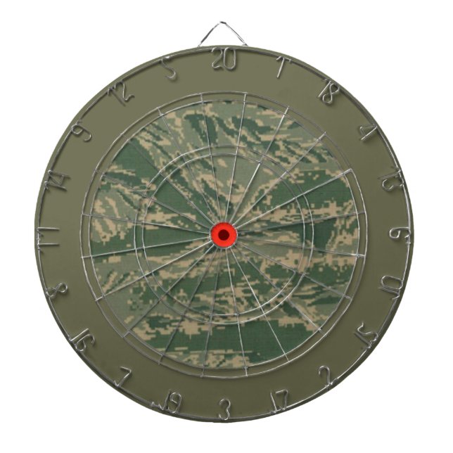 U.S. Military Green Camouflage Dart Board (Front)