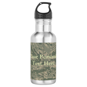 U.S. Military Green Camouflage Stainless Steel Water Bottle