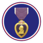 U.S. Military Purple Heart Medal Sticker