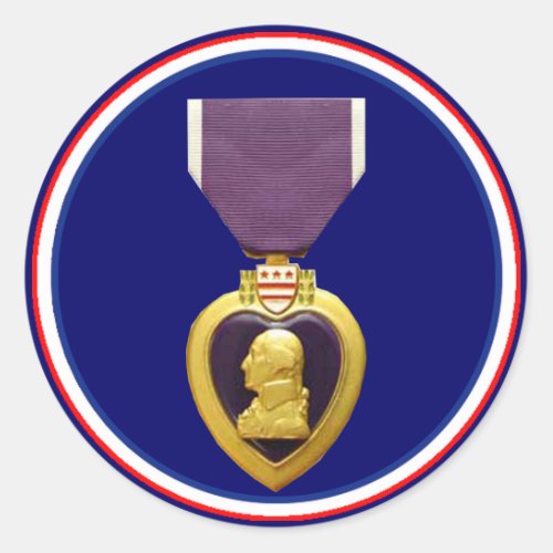 US Military Purple Heart Medal Sticker