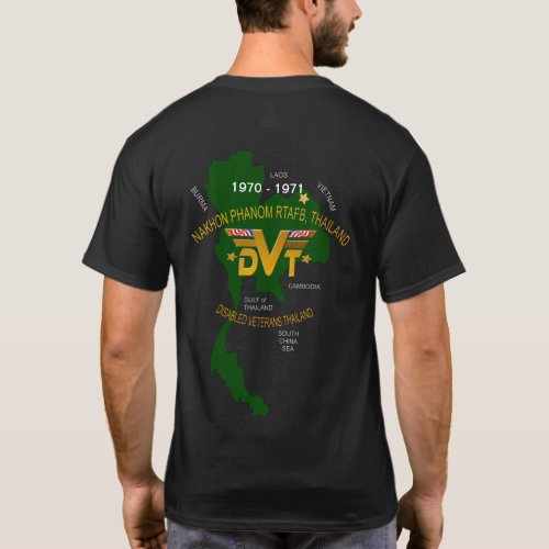 U S Military Thailand Disabled Veterans RTAFB T_Shirt