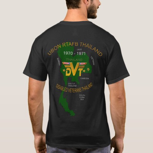 U S Military Thailand Disabled Veterans RTAFB  T_Shirt