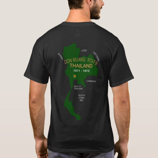U. S. Military Thailand Veterans Don Muang RTAFB T-Shirt (Back)