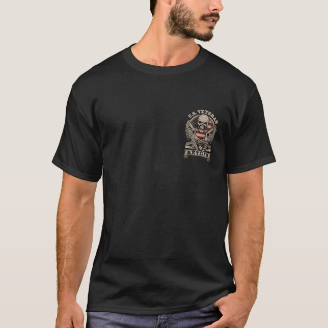 U.S. Military Veteran Retired 10tshirts.com T-Shirt (Front)