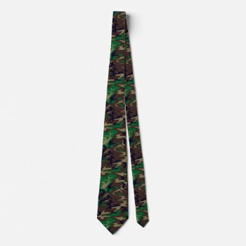 U.s. Military Woodland Camouflage Neck Tie by ForEverProud at Zazzle