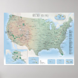 U.S. National Parks Map Poster (2026 Update)