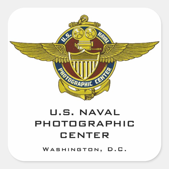 U.S. Naval Photographic Center Sticker (Front)