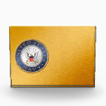 U.S. Navy Acrylic Block Award<br><div class="desc">Show your pride in the U.S. Navy. Designed by a veteran.</div>