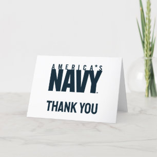 U.S. Navy   America's Navy Letterpress Thank You Card