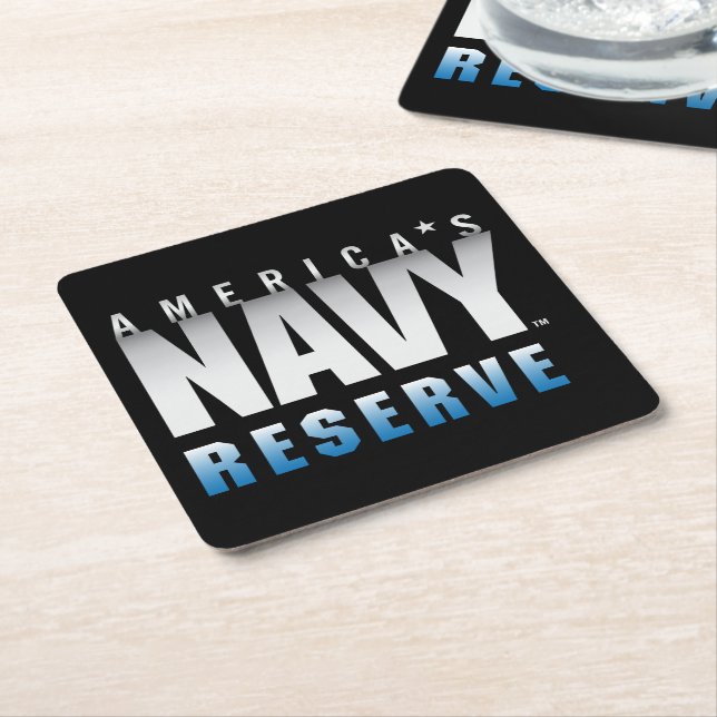 U.S. Navy | America's Navy Reserve Square Paper Coaster (Angled)
