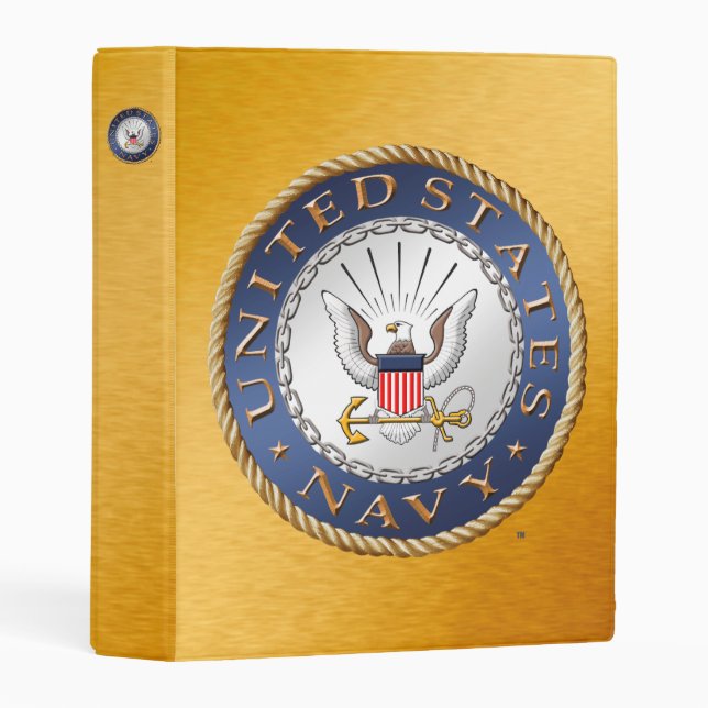 U.S. Navy Avery Mini Binder (Front/Spine)